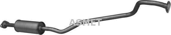 Asmet 14.027 - Средний глушитель выхлопных газов autosila-amz.com