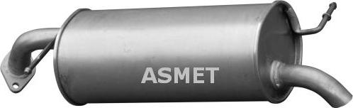 Asmet 15.016 - Глушитель выхлопных газов, конечный autosila-amz.com