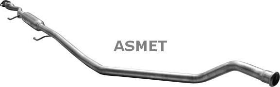 Asmet 15.018 - Средний глушитель выхлопных газов autosila-amz.com