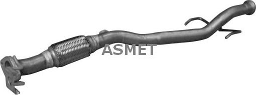 Asmet 15.017 - Труба выхлопного газа autosila-amz.com