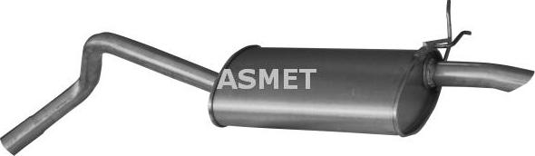 Asmet 10.051 - Глушитель выпускной системы autosila-amz.com