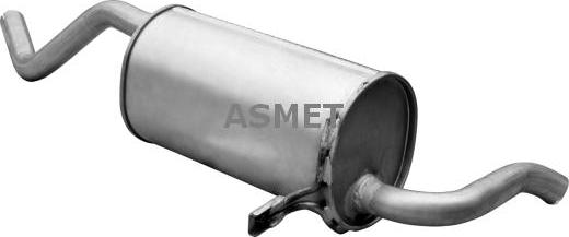 Asmet 10.130 - Глушитель выхлопных газов, конечный autosila-amz.com