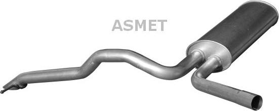 Asmet 10.125 - Глушитель выхлопных газов, конечный autosila-amz.com