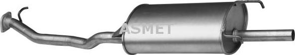 Asmet 13.002 - Глушитель выхлопных газов, конечный autosila-amz.com