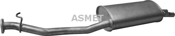 Asmet 13.015 - Глушитель выхлопных газов, конечный autosila-amz.com