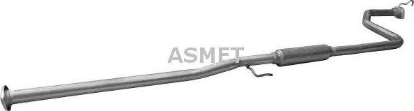 Asmet 13.025 - Средний глушитель выхлопных газов autosila-amz.com