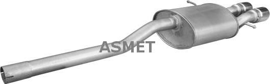 Asmet 12.044 - Глушитель выхлопных газов, конечный autosila-amz.com