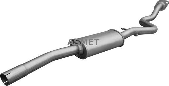 Asmet 12.045 - Средний глушитель выхлопных газов autosila-amz.com