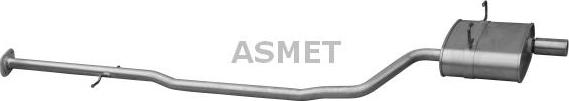 Asmet 12.019 - Глушитель выхлопных газов, конечный autosila-amz.com