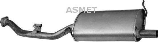 Asmet 12.016 - Глушитель выхлопных газов, конечный autosila-amz.com