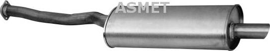 Asmet 12.035 - Глушитель выхлопных газов, конечный autosila-amz.com
