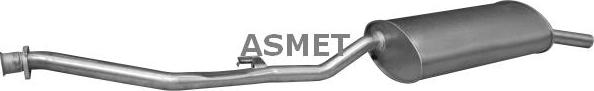 Asmet 12.021 - Глушитель выхлопных газов, конечный autosila-amz.com
