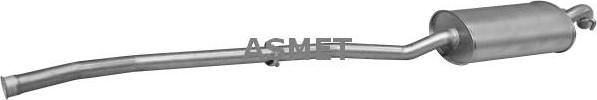 Asmet 12.022 - Глушитель выхлопных газов, конечный autosila-amz.com