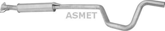 Asmet 30.009 - Средний глушитель выхлопных газов autosila-amz.com