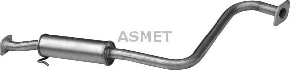 Asmet 30.002 - Средний глушитель выхлопных газов autosila-amz.com