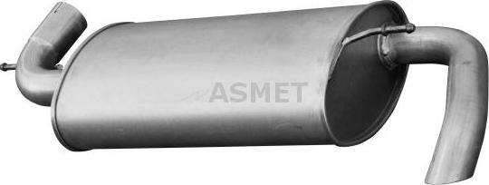 Asmet 30.013 - Глушитель выхлопных газов, конечный autosila-amz.com