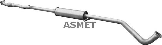 Asmet 31.005 - Средний глушитель выхлопных газов autosila-amz.com