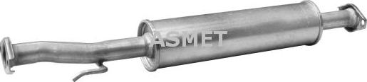 Asmet 24.066 - Средний глушитель выхлопных газов autosila-amz.com