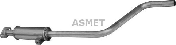 Asmet 25.005 - Средний глушитель выхлопных газов autosila-amz.com