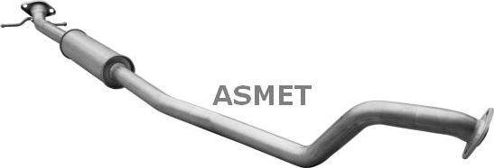 Asmet 25.014 - Средний глушитель выхлопных газов autosila-amz.com