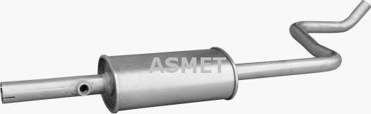 Asmet 26.001 - Средний глушитель выхлопных газов autosila-amz.com