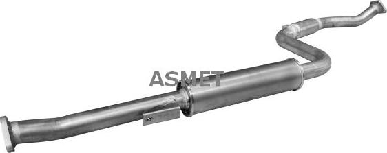 Asmet 26.012 - Средний глушитель выхлопных газов autosila-amz.com