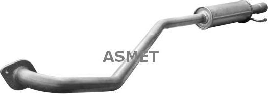 Asmet 20.043 - Глушитель выпускной системы autosila-amz.com