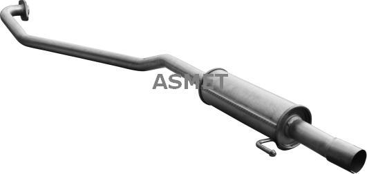 Asmet 20.043 - Средний глушитель выхлопных газов autosila-amz.com