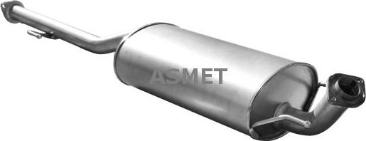 Asmet 20.051 - Средний глушитель выхлопных газов autosila-amz.com