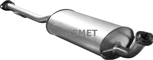 Asmet 20.053 - Средний глушитель выхлопных газов autosila-amz.com