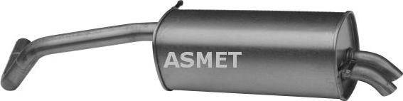 Asmet 21.024 - Глушитель выхлопных газов, конечный autosila-amz.com