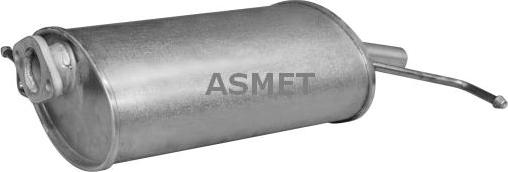 Asmet 28.001 - Глушитель выхлопных газов, конечный autosila-amz.com