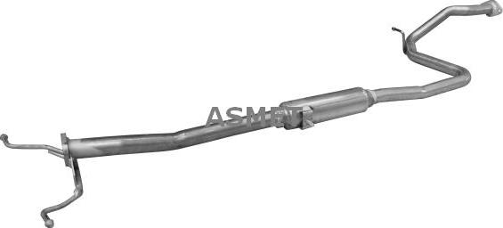 Asmet 28.002 - Средний глушитель выхлопных газов autosila-amz.com