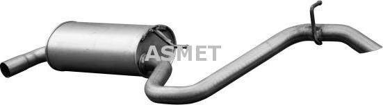 Asmet 28.017 - Глушитель выхлопных газов, конечный autosila-amz.com