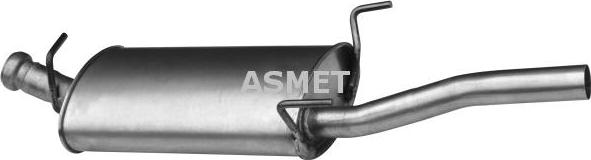 Asmet 23.016 - Глушитель выхлопных газов, конечный autosila-amz.com