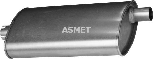 Asmet 27.002 - Средний глушитель выхлопных газов autosila-amz.com