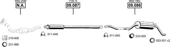 Asmet CI091200 - Система выпуска ОГ autosila-amz.com