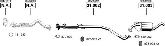 Asmet CV310080 - Система выпуска ОГ autosila-amz.com