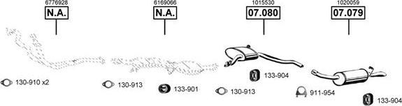 Asmet FO074445 - Система выпуска ОГ autosila-amz.com