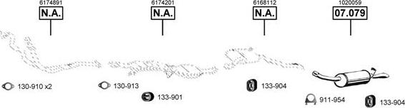 Asmet FO074485 - Система выпуска ОГ autosila-amz.com