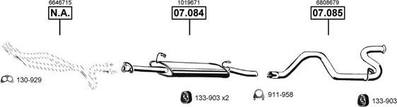 Asmet FO075500 - Система выпуска ОГ autosila-amz.com