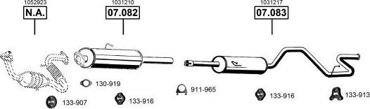 Asmet FO075295 - Система выпуска ОГ autosila-amz.com