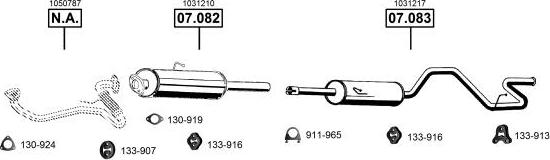 Asmet FO075245 - Система выпуска ОГ autosila-amz.com