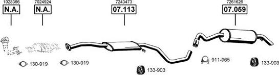 Asmet FO070755 - Система выпуска ОГ autosila-amz.com