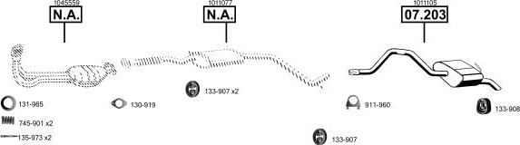 Asmet FO073925 - Система выпуска ОГ autosila-amz.com