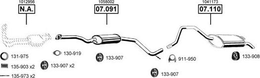 Asmet FO073800 - Система выпуска ОГ autosila-amz.com