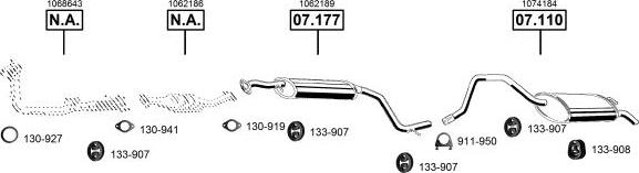 Asmet FO073815 - Система выпуска ОГ autosila-amz.com