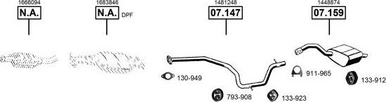 Asmet FO073235 - Система выпуска ОГ autosila-amz.com