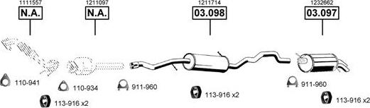 Asmet FO073230 - Система выпуска ОГ autosila-amz.com