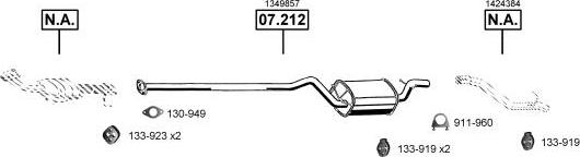 Asmet FO072968 - Система выпуска ОГ autosila-amz.com